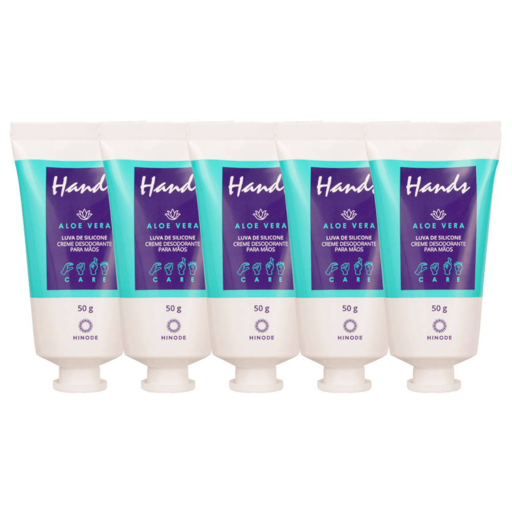 Imagem 2 de Kit 5 Miniaturas Luvas De Silicone Hands Aloe Vera