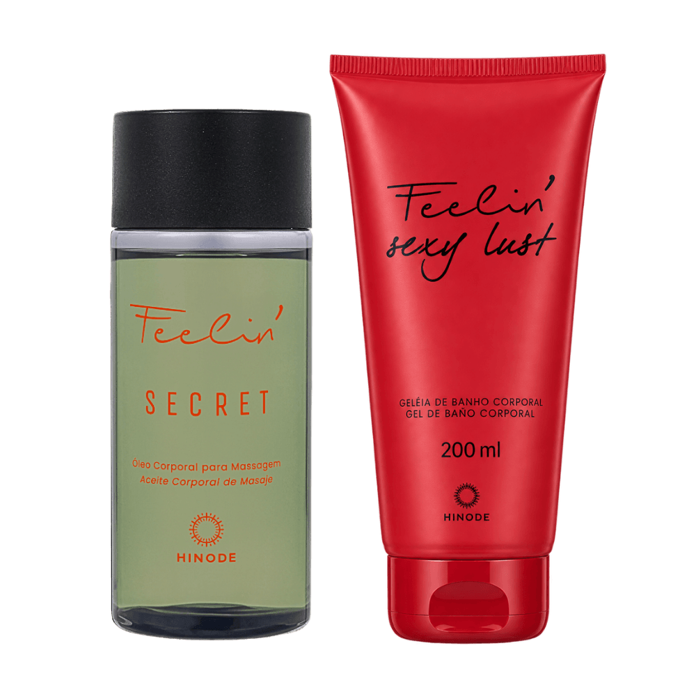 Kit Óleo Corporal Feelin Secret + Geléia de Banho Feelin' Sexy Lust