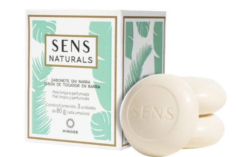 Sabonete em Barras Sens Naturals Hinode Com 3 Unidades 80g