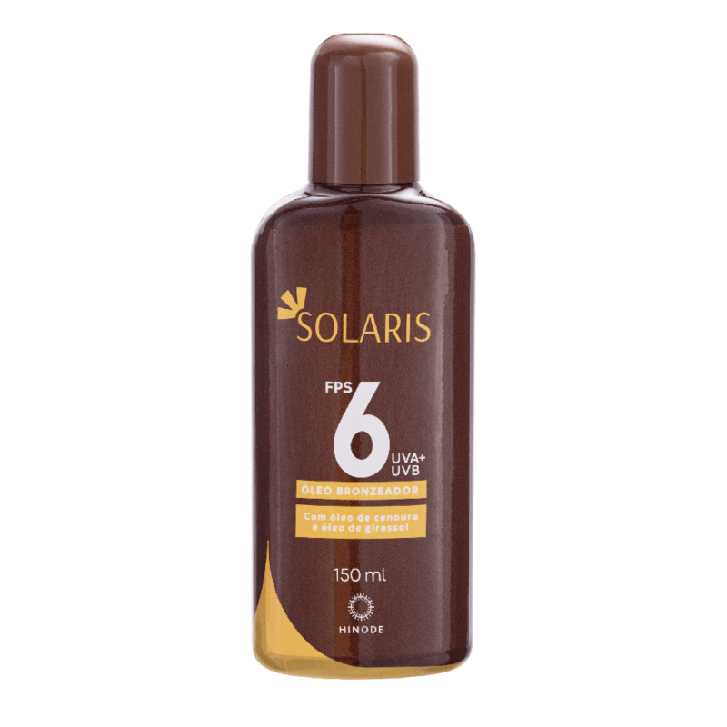 Óleo Bronzeador FPS 6 Uva E Uvb Solaris 150ml